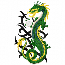 Dragoes Embroidery Design 1 Dragoes Embroidery Design 1